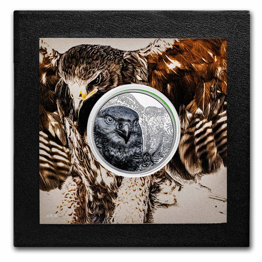 2023 Mongolia 2 oz Silver Mongolian Falcon Black Proof | eBay